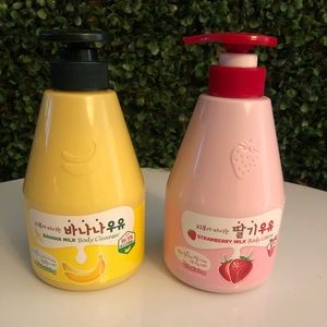 Kwailnara Banana Milk Wash& Strawberry Milk lotion